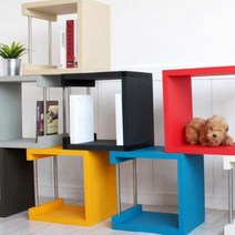 공간박스 Color 정사각형 스틸 no.1 박스 수납 선반 큐브 공간박스 홈인테리어, 라이트레드