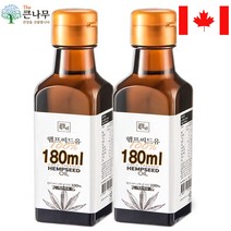 큰나무 캐나다 대마종자유 햄프씨드 오일, 180ml, 2개