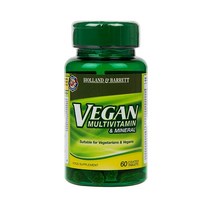 Holland & Barrett 홀랜드 앤 바렛 비건 멀티 비타민 앤 미네랄 영양제 Vegan Multivitamin & Mineral 60정, 1세트