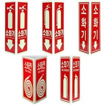 소화기 표지 삼각형 위치표시 안내판 표지판 축광, SY-135N(120x200)