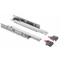 디데이마트 언더레일 슬라이드 3단 서랍레일 고하중 고중량 댐핑레일 푸쉬 푸시레일 최고급레일, 언더레일 350mm