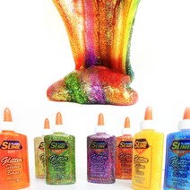 쁠루모 글리터 슬라임 베이스 핑크, 3개