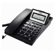 3자통화 040 전화기 비지니스 사무실 호텔 고정된 말 가정용 끈이 있다 핸즈프리 좌식 비행기 2261500307, TCL37 블랙