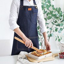 PG 카페 공방 주방 다용도 예쁜 청 앞치마 남성 여성 공용, 1개, A