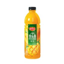 칠성 델몬트 팜앤홈 망고 과일주스 음료수 사무실 탕비실 1.2L 6본 1세트, 26세트