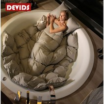 포근한 구스이불 헝가리 거위털 누빔 화이트 배게 특급호텔 겨울이불 사계절 구스 다운 프랑스, 그레이.