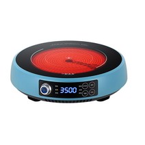 전기인덕션 주방 방수 컨트롤 고화력 전자 1구 레인지, 3500W 그래파이트 블랙