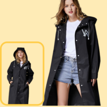 친환경 EVA 방수 코트형 우비 강력한 방수력 레인 코트 방수포켓 판초 우의