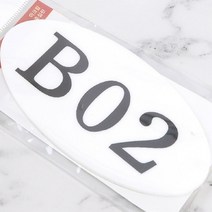 문호수 층별안내 방이름표 현관호수 아크릴 타원 B02