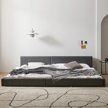 슬립스토아 호텔 발리 LED 패밀리 침대+본넬 매트 세트 SS+SS/SS+Q/Q+Q, A타입-오픈형, 진그레이