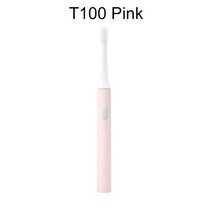 Xiaomi Mijia 초음파 전기 칫솔 무선 USB 충전 칫솔 방수 초음파 자동 칫솔, T100 핑크