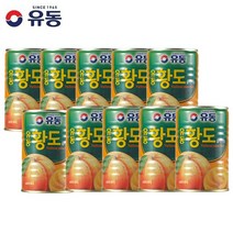 유동 황도 슬라이스 통조림 400g, 10캔