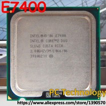 인텔 코어 2 듀오 데스크탑 CPU E7400 3M 캐시 2.80 GHz1066 MHz 1 일 이내에 486467