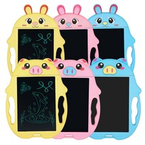 스마트 전자칠판 노트 메모 보드 그림패드동물 메모보드 스마트보드 스마트칠판 드로잉패드 메모패드 필기노트 미니칠판 유아칠판 휴대용노트, 동물전자패드 돼지옐로우