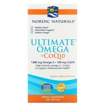 노르딕내추럴스 얼티메이트 오메가+ coQ10 640mg 120 소프트젤 Rtg 오메가3