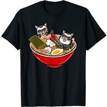 브랜드없음 흰 족제비 일본라면 Kawaii T 셔츠 재미 있은 애완 동물