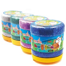 EK_키드키즈 [티파하파] 하비 볼클레이(구슬) 300g 대용량(통), 형광보라