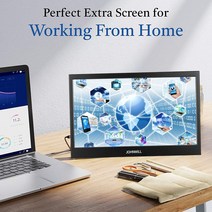 11.6 "휴대용 모니터 1920X1080 게임 호환 컴퓨터 ps4 스위치 xbox 한 노트북 전화 라즈베리 파이, 01 11.6 - Metal bracket