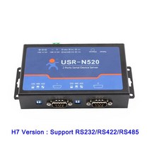 IOT 스마트홈 와이파이 무선 산업용 2 직렬 포트 RS232 RS485 이더넷 TCP/ip 컨버터 서버 USR-N520 MQTT Mo, 02 New version H7