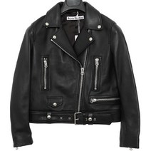 디나피노)아크네 22FW A70065 900 라이더 레더 자켓