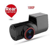 SAMEUO-U2000 자동차 대시캠 4K UHD 2160P카메라 레코더 24 시간 주차, 64G, Rear camera 1080P