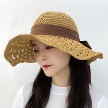 제이제이나인 SH11 러블리 리본 밀짚 비치모자 여름모자 바캉스모자 신혼여행모자 바캉스룩 휴양지룩 20대 30대 여름휴가 필수품 라피아햇 벙거지 여성밀짚모자