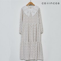 코인코즈 레이스카라 스퀘어 패턴 원피스 (IY2SO2120)