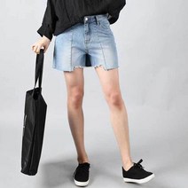 스벅이벤트 여자 청반바지 밑단 컷팅 언발 캐쥬얼 데일리 코디