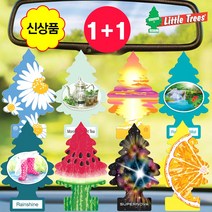 1+1 신상품 리틀트리 TREE 차량용 방향제 사쉐 고급 명품 새차 종이 방향제 선물 걸이형 방향제, 26. 베이사이드브리즈 1+1