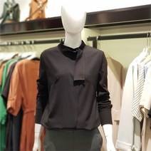 블루페페 NC14 넥라인 타이 긴팔블라우스 P204PSC701B