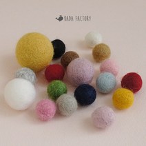 바다팩토리 양모볼 양모펠트 양모폼폼 1.5cm, 3.라일락, 1개
