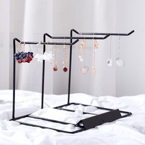 귀고리 링 홀더 키링 열쇠고리 악세사리 걸이 진열대 쥬얼리 쇼케이스 주얼리, _개, C.3열 블랙