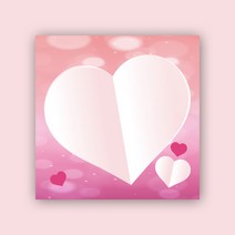 페토닷컴 예쁜 떡메모지 디자인 모음 메모지, 떡메 077. 핑크 하트윙 디자인, 1개