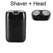 Xiaomi-전기 면도기 신제품 2 방향 플로팅 헤드 휴대용 방수 USB 충전 샤오미 미지아 2019, 03 shaver and head