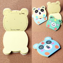 예쁜떡메모지 탁상용메모지 메모장 동물 떡메모지