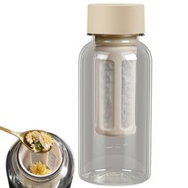 필터물병 냉차 및 아이스 커피용 콜드브루 커피 컵 인퓨저 메이커 재사용 가능한 필터 밀폐 뚜껑 포함 500ml, [01] 500ml