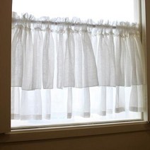 해리스 티어 캉캉 바란스 커튼 270x60:화이트