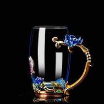 내열유리컵 아이스커피컵 아포카토잔 가정용 티 컵 세트, V