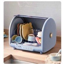 식기 건조기 텀블러 칼 수저 도마 살균기 미니 소형, 블루 청소 캐비닛(23L)