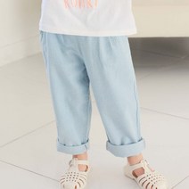 원이가게 아동 유아 아기 남아 여아 멋스러운 여름 청 통바지 썸머 데님 팬츠 3~11호