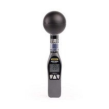 일반 도구 휴대용 열 스트레스 모니터 #WBGT8758 32° ~ 122° F 0 ~ 100% RH 35 x 40 mm 황동 검정색 볼, 디럭스