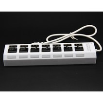 Cable 초고속 7 포트 B LED 표시기 5Gbps 노트북 PC 윈도우 XP Win7/8 리눅스 맥 OS, 01 0.2m_01 WHITE
