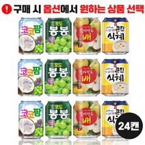 봉봉 코코팜 포도 갈아만든 배 큰집 식혜 238ml 24캔 과일주스 어린이음료 포도봉봉