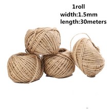마닐라로프 줄다리기줄 로프 마닐라삼 가이드로프4mm-12mm 장식 ropediy 수제, 1.5mm 30미터