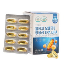 지웨이 알티지 rTG 오메가3 장용성 EPA DHA, 60캡슐, 단품