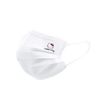헬로키티 마스크 덴탈 캐릭터 화이트 대형 성인용, 단일, K009 아동-10개입 화이트개