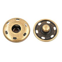 20 Sets 1 inch Sew-on Snap Button Metal Snaps Fasteners Press Studs Buttons for Coat Bronze null, Bronze,20 Sets 1 inch Sew-on S