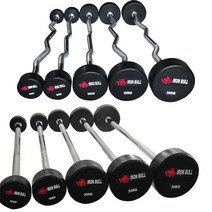 아이언불 고정식바벨 10kg~30kg 일자바/컬바, 컬바10kg