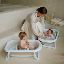 말랑하니 논슬립 안심 아기 목욕 의자, 아몬드밀크