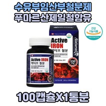 여성철분 출산후철분제 x1box 철분 보충 철분제 lron 청소년 성장기 어린이 철 푸마르산제일철 임신준비 철분영양제 임신전 가임기 먹기좋은 Iron 식약처인증 건강기능식품 여자